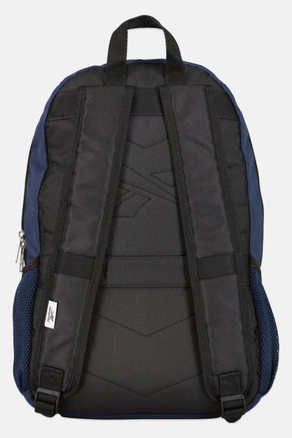 Men Embroidered Logo Outdoor Backpack, Navy