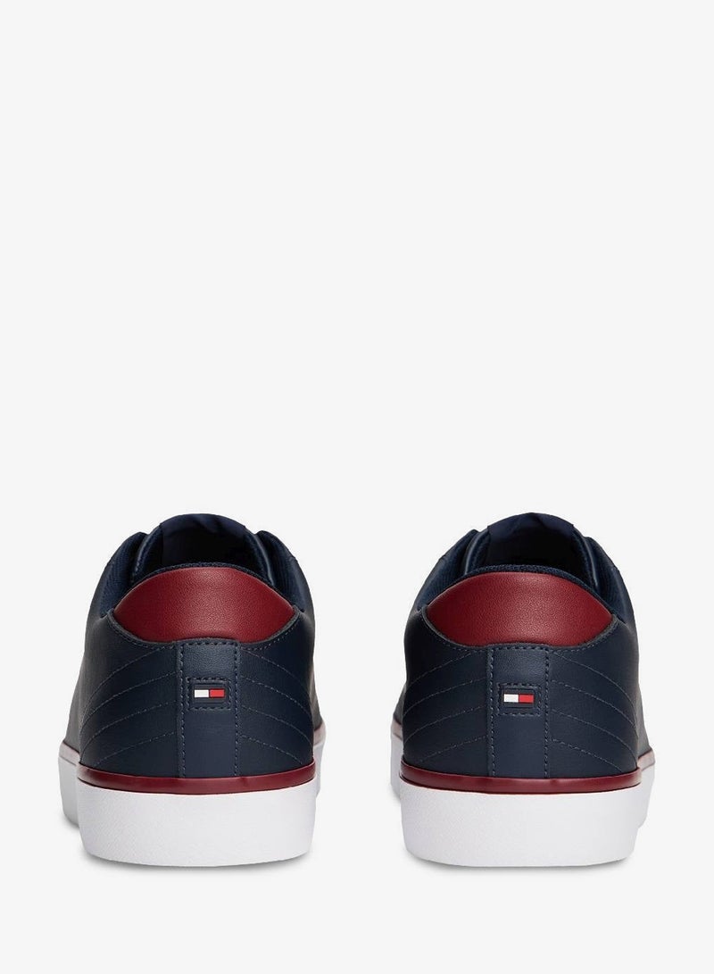 Logo Trainers With Leather