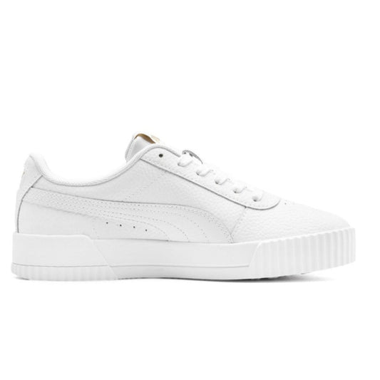 Carina Lux Womens White Casual Sneakers