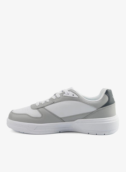 Men's White Classic Low-Top Sneakers, Stylish Lace-Up Design Shoes Perfect for Casual Adventures