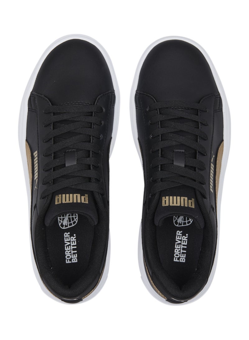 Smash Platform V3 Metallic Womens Black Sneakers