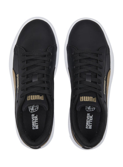 Smash Platform V3 Metallic Womens Black Sneakers