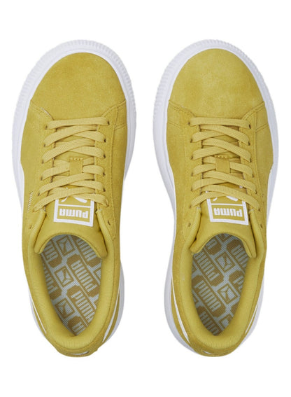 Suede Mayu Womens Yellow Platform Sneakers