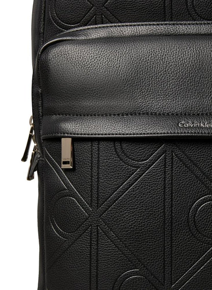 Emblem AOP Embossed Round Backpack