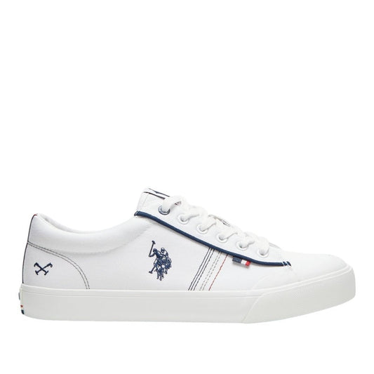 Men's White Classic Low-Top Sneakers,Lightweight Casual Shoes for Everyday Style