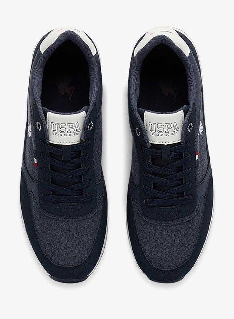 Men's Navy Low-Top Sneakers - Modern Design Shoes for All-Day Comfort