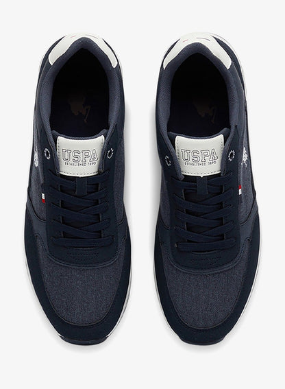 Men's Navy Low-Top Sneakers - Modern Design Shoes for All-Day Comfort