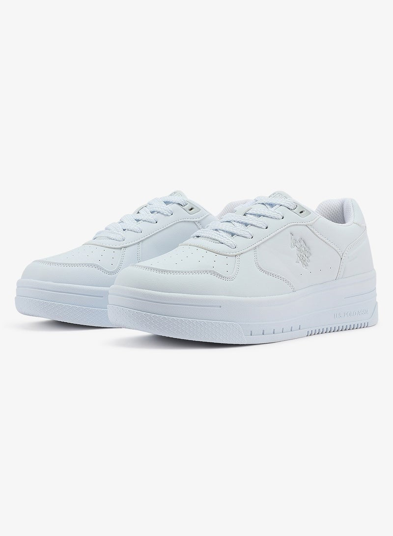 Women's  White Low-Top Sneakers - Style that Moves, Comfort Shoes that Lasts