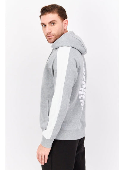 Men Sportswear Fit Long Sleeve Outdoor Hooded Jacket, Grey