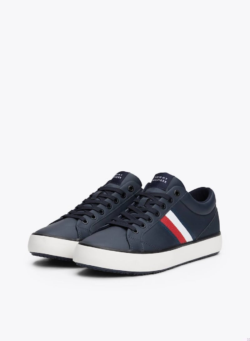 Leather Signature Tape Fine Cleat Sneakers