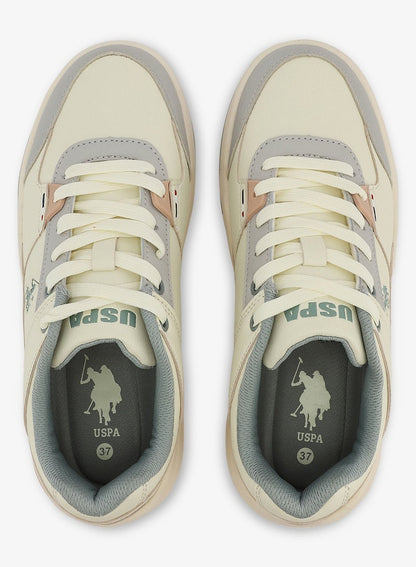 Women's  Beige Low-Top Sneakers - Style that Moves, Comfort Shoes that Lasts