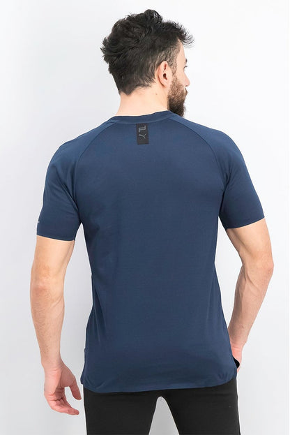 Men Sportswear Fit Short Sleeves Training T-shirt, Navy