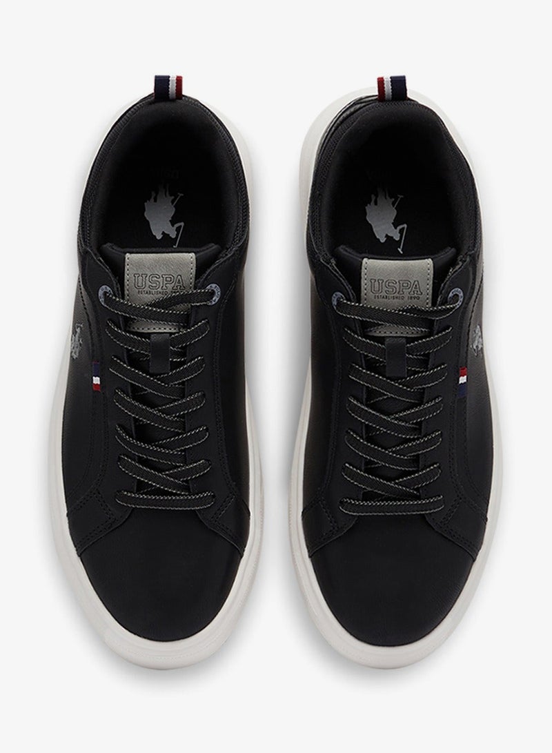 Men's Black Low-Top Sneakers - Designed for Style Shoes