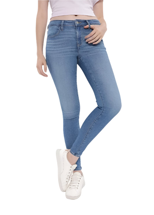 High Waist Distressed Jeggings