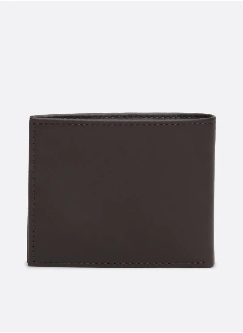 Men's Small Bifold Wallet - Leather, Brown