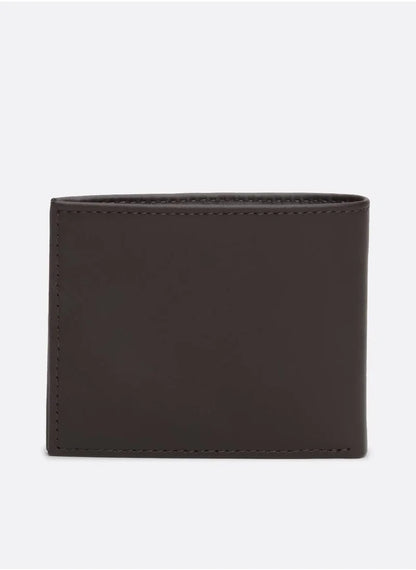 Men's Small Bifold Wallet - Leather, Brown