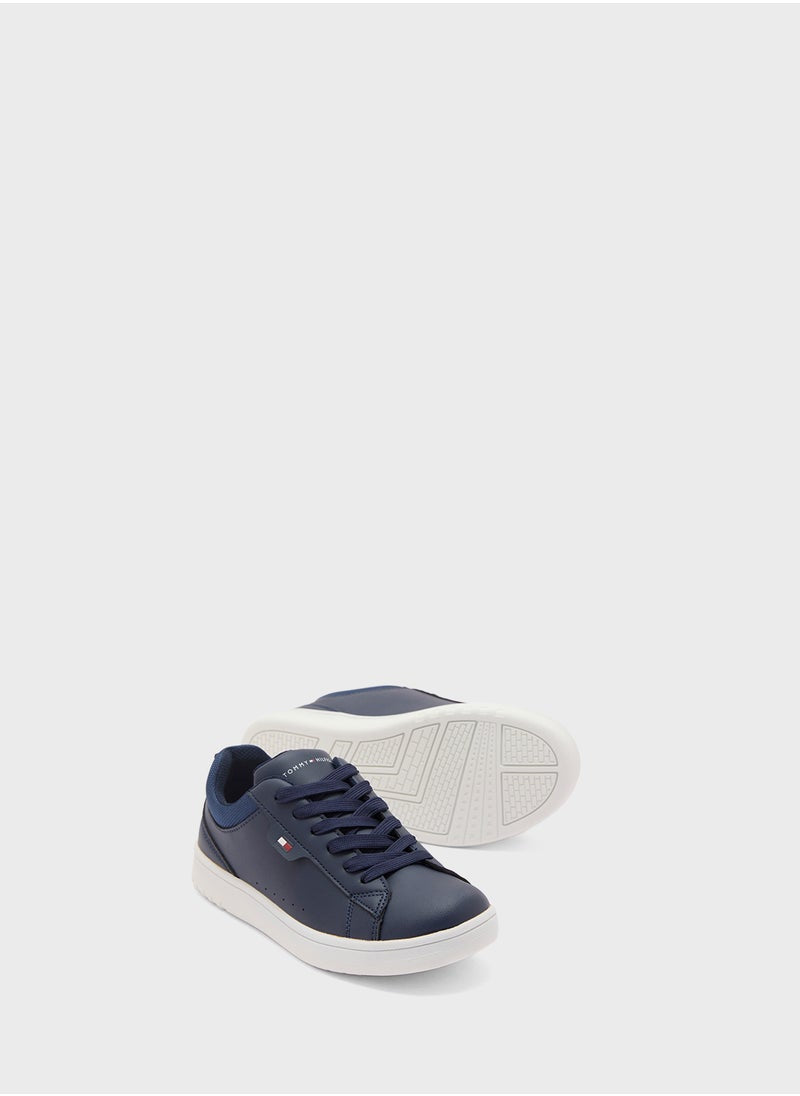 Kids Low Top Lace Up Sneakers