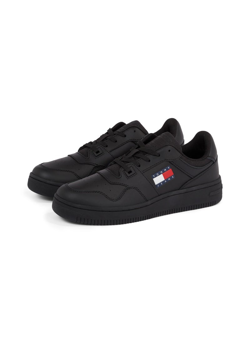 Logo Detail Lace Up Low Top Sneakers