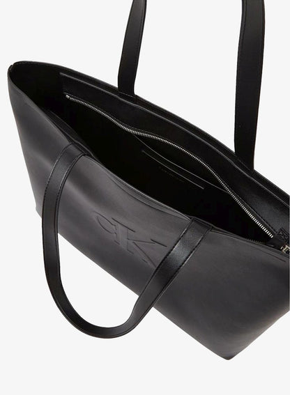 Monogram Embossed Tote Bag