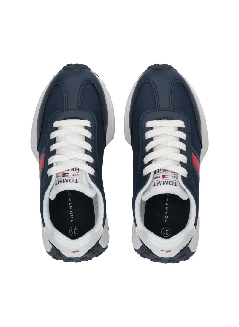 Kids Lace Up Low Top Sneakers