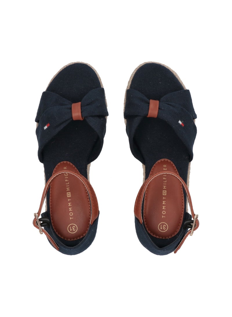 Kids Rope Wedge Sandals
