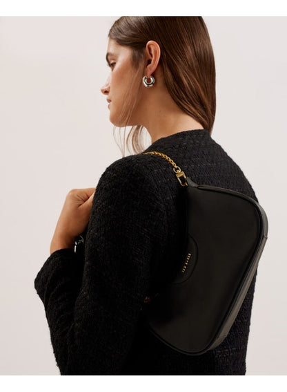 WEBBING LEATHER CROSSBODY BAG