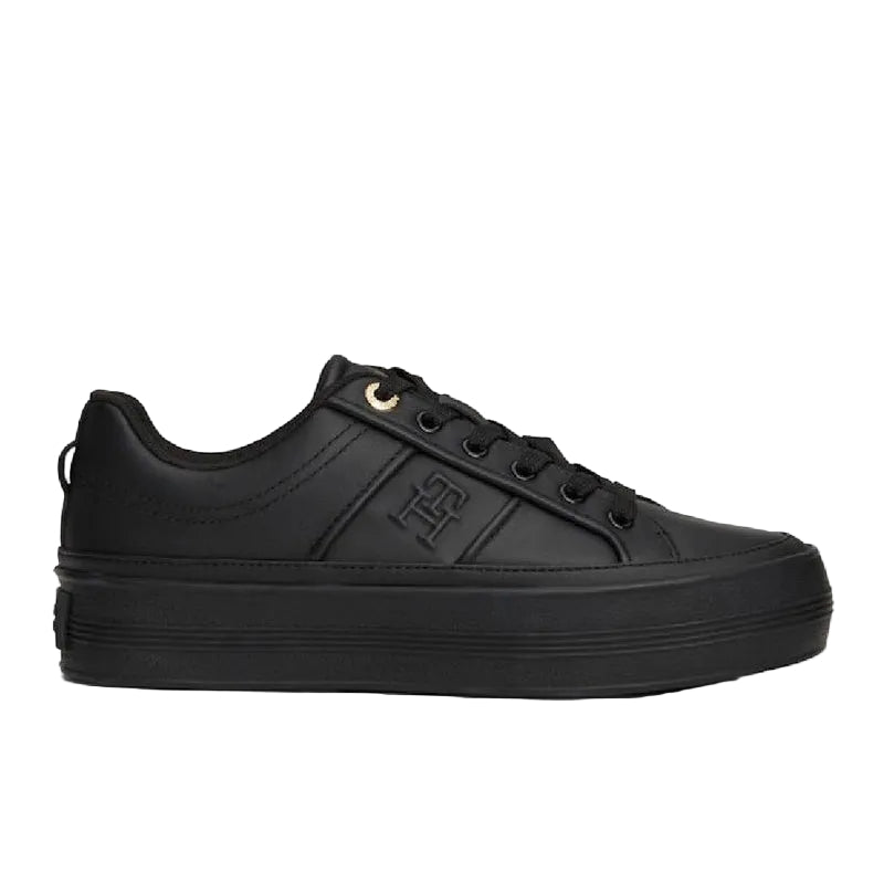 Leather Flatform Sneakers