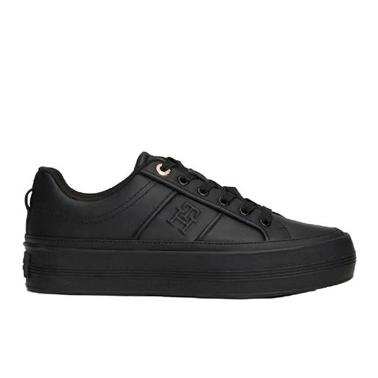 Leather Flatform Sneakers