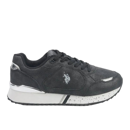 Women's Black Lightweight Shoes Sneakers - Comfortable Casual Shoes for Everyday Wear