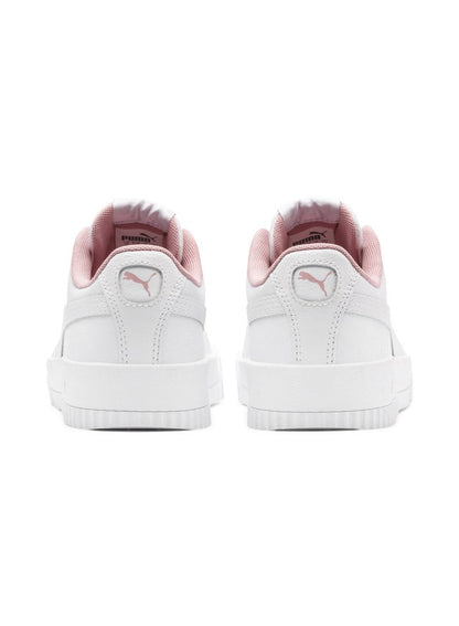 Carina L Youth Girls White Casual Lace Up Sneakers