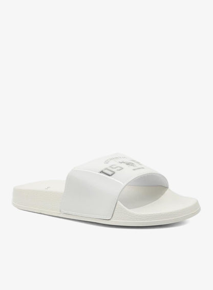 Women's White Slides - Stylish Perfect for Casual Outfit