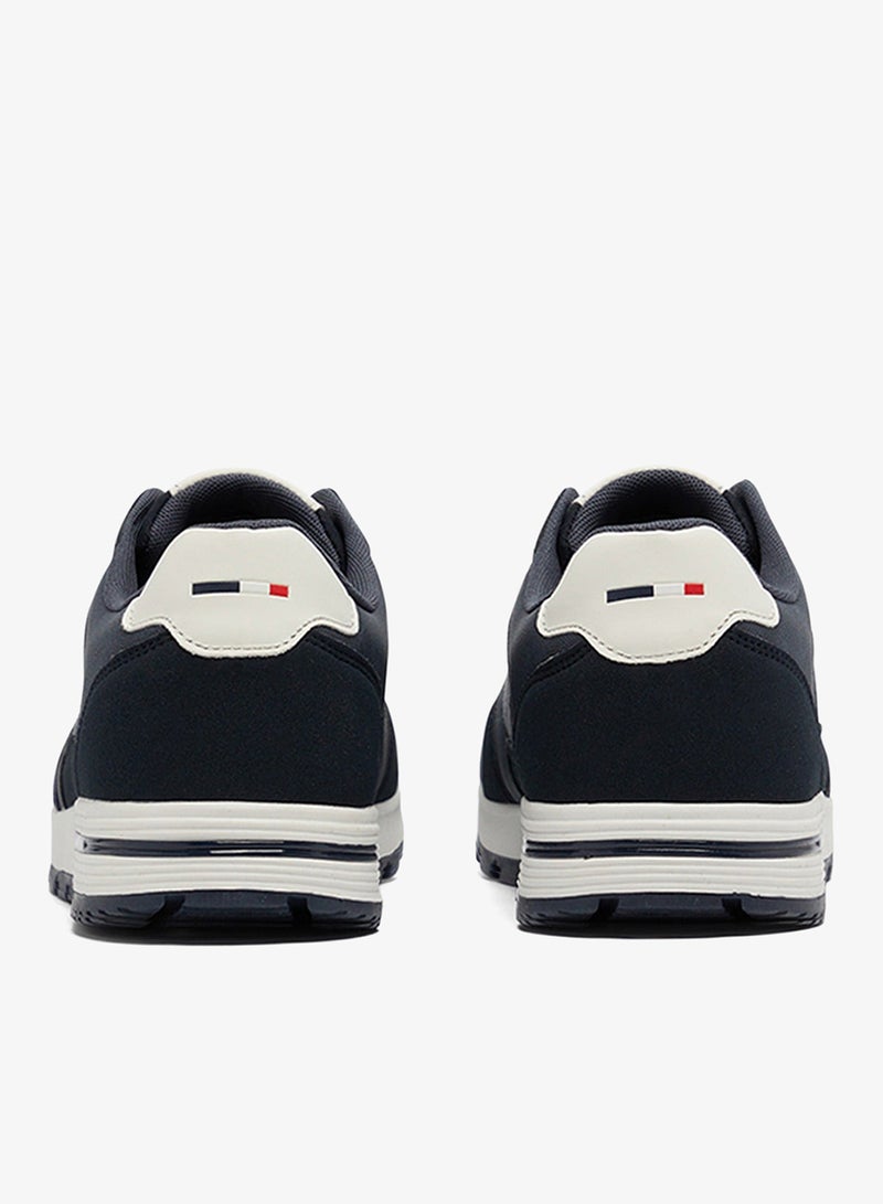 Men's Navy Low-Top Sneakers - Modern Design Shoes for All-Day Comfort