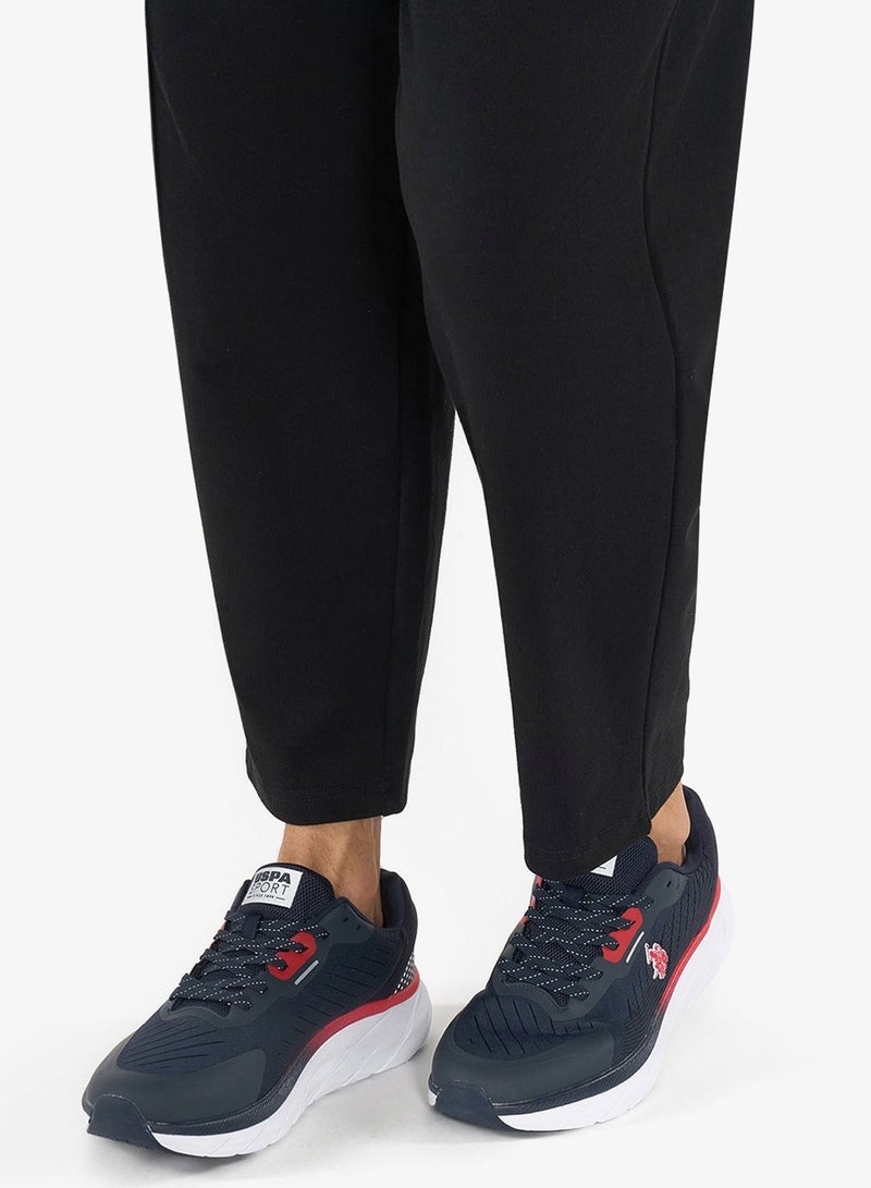 Men's Navy Low-Top Sneakers - Lightweight Shoes Lace-Up Design, Comfortable for Everyday Outfits