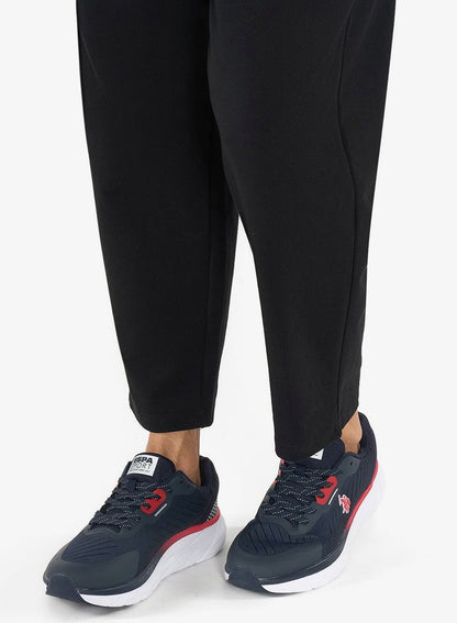 Men's Navy Low-Top Sneakers - Lightweight Shoes Lace-Up Design, Comfortable for Everyday Outfits