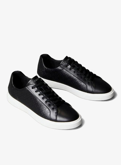 Leather Emblem Logo Pattern Trainers