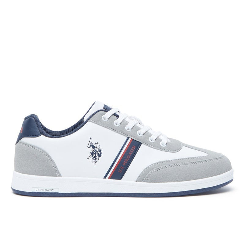 Men's White Low-Top Sneakers,Lightweight Casual Shoes for Classic Look