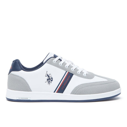 Men's White Low-Top Sneakers,Lightweight Casual Shoes for Classic Look