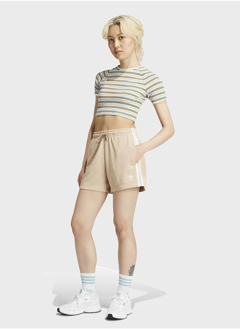 3 Stripe Shorts French Terry