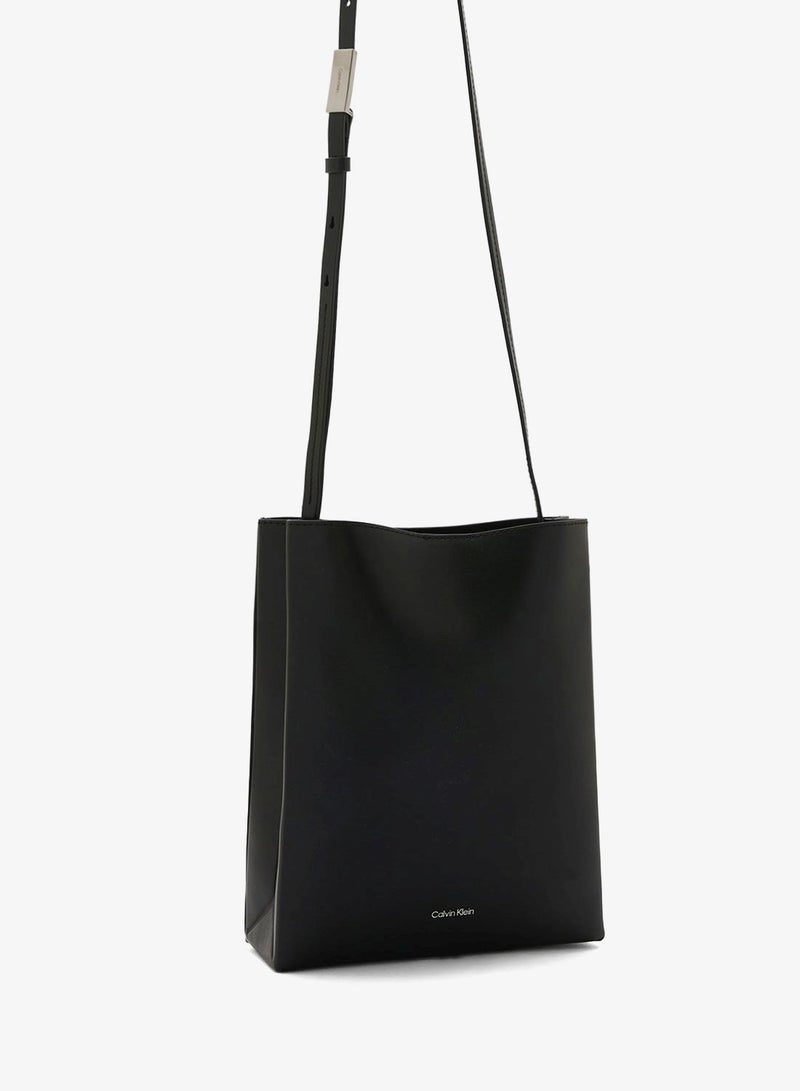 Line Leather Crossbody