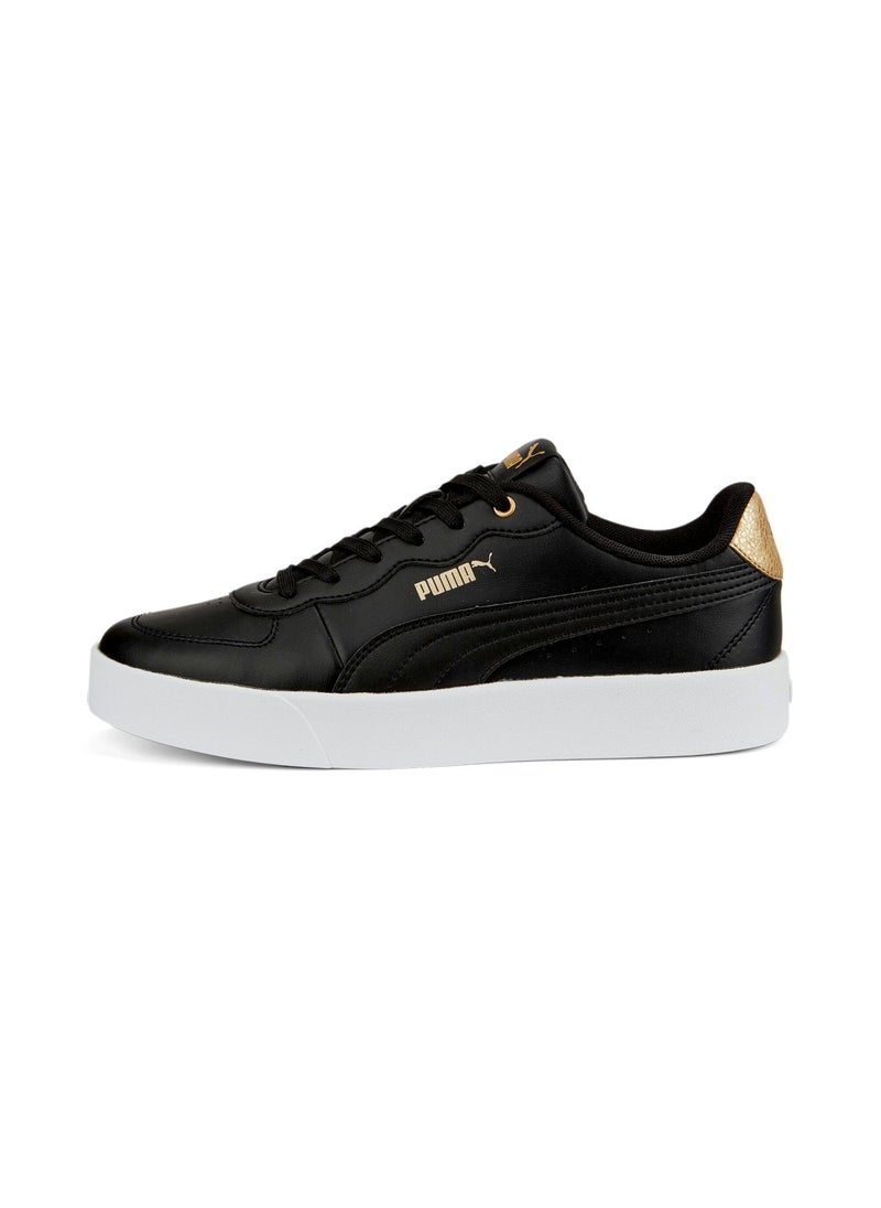 Skye Clean Distressed Womens Black Sneakers