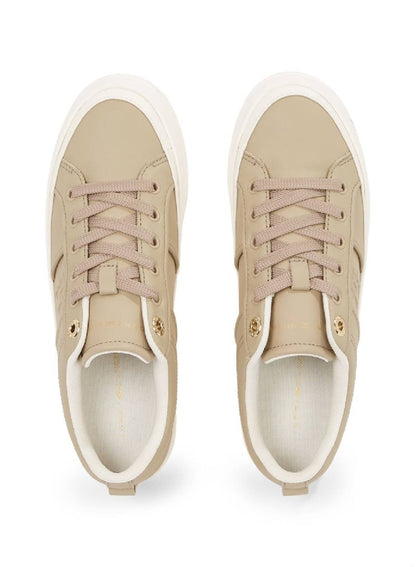 Leather Flatform Sneakers