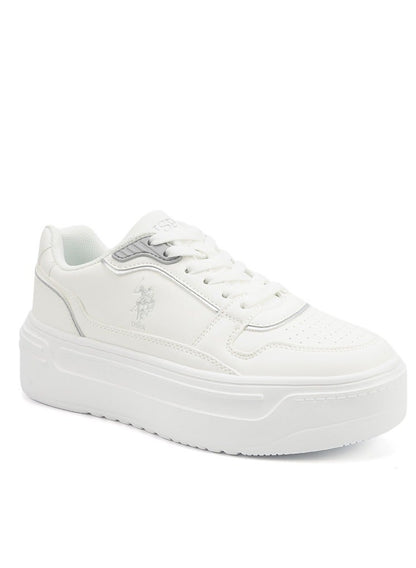 Women's  White Low-Top Sneakers - Style that Moves, Comfort that Lasts