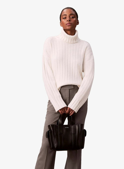 Casual Webbing Strap Small Tote