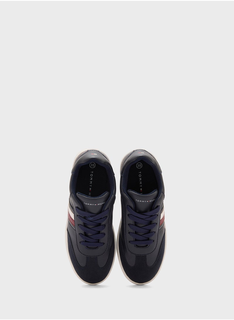 Youth Low Top Lace Up Sneakers