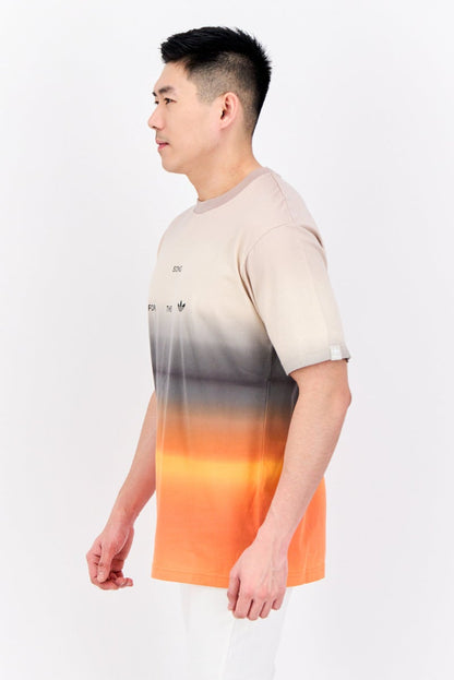 Men Sportswear Fit Short Sleeve Outdoor T-Shirts, Beige