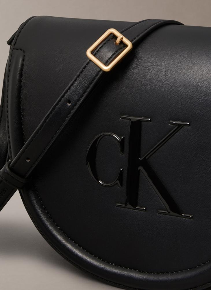 Logo Raised Saddle Crossbody