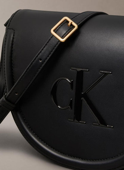 Logo Raised Saddle Crossbody