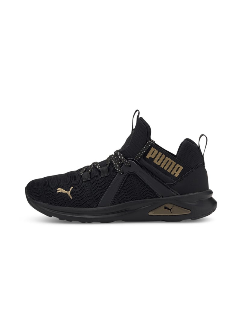 Enzo 2 Metal Womens Black Running Shoes