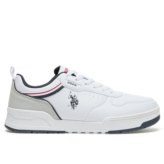 Men's White Sneakers - Lightweight Modern Design, Comfortable Everyday Casual Shoes