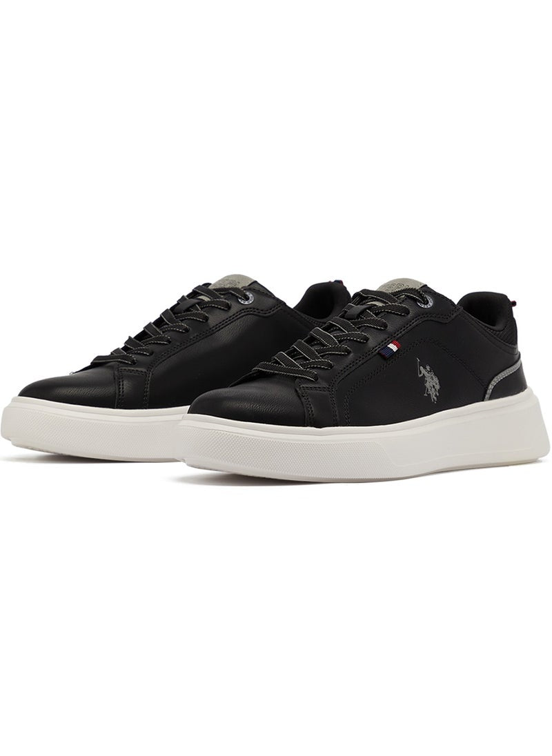 Men's Black Low-Top Sneakers - Designed for Style
